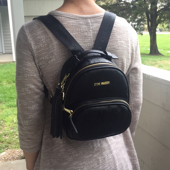 Steve Madden Handbags - Steve Madden Tassel Mini Backpack